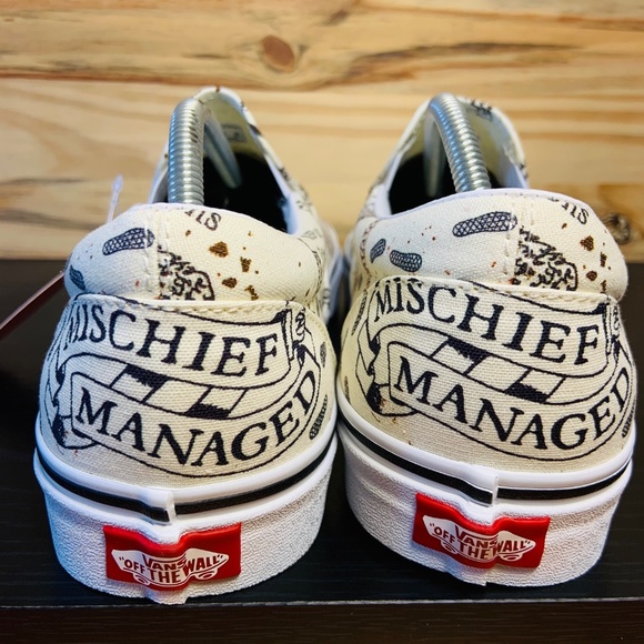 Vans X Harry Potter Mauraders Map Classic Slip On - Picture 7 of 8